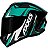 CAPACETE AXXIS DRAKEN VECTOR GLOSS BLACK/TIFANY/WHITE 60/L - Imagem 1