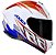 CAPACETE AXXIS DRAKEN RACER GLOSS WHITE/RED/BLUE 60/L - Imagem 1