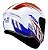 CAPACETE AXXIS DRAKEN RACER GLOSS WHITE/RED/BLUE 60/L - Imagem 4