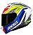 CAPACETE AXXIS DRAKEN TRACER GLOSS WHITE/BLUE/GREY 58/M - Imagem 2