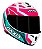 CAPACETE AXXIS DRAKEN TRACER GLOSS WHITE/TIFANY/PINK 58/M - Imagem 4