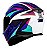 CAPACETE AXXIS EAGLE POWER GLOSS WHITE/PURPLE/TIFANY 58/M - Imagem 2