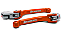 MANETE KTM 14/19 LARANJA 4T FREIO/EMBREAGEM - Imagem 1