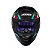 CAPACETE AXXIS EAGLE CATRINA MATT BLACK/BLUE/RED 58/M - Imagem 2