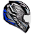 CAPACETE EBF NEW SPARK SPOT PT/AZUL 61 - Imagem 1