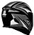 CAPACETE AXXIS EAGLE POWER GLOSS BLACK/GREY/WHITE 62/XL - Imagem 4