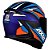 CAPACETE AXXIS EAGLE POWER MATT BLUE/ORANGE 58/M - Imagem 4