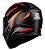 CAPACETE AXXIS EAGLE SV LIGHTNING MATT BLACK/ORANGE/GREY 58/M - Imagem 2