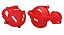 PROTETOR TAMPA MOTOR CRF 250F VERMELHO - Imagem 1