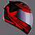 CAPACETE EBF EOX FROST PT/FOSCO/VERMELHO 61 - Imagem 1