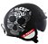 CAPACETE LS2 SPITFIRE OF599 INKY MATTE BLK/WHITE 60/L - Imagem 1