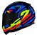 CAPACETE LS2 RAPID FF353 TAGLINE BLU/YELLOW 58/M - Imagem 1