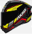 CAPACETE AXXIS DRAKEN WIND GLOSS BLACK/YELLOW/RED 58/M - Imagem 1