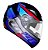 CAPACETE EBF X TROY FURIOUS PFO/AZUL 58 - Imagem 1