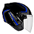 CAPACETE EBF SPARK JET SPEED PTO/AZUL 56 - Imagem 1