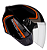 CAPACETE EBF SPARK JET SPEED PTO/LARANJA 56 - Imagem 1