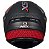 CAPACETE ASX DRAKEN CONCEPT FOSCO CINZA/PRATA/VERMELHO 60/L - Imagem 5