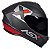 CAPACETE ASX DRAKEN CONCEPT FOSCO CINZA/PRATA/VERMELHO 60/L - Imagem 7