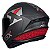 CAPACETE ASX DRAKEN CONCEPT FOSCO CINZA/PRATA/VERMELHO 64/XXL - Imagem 4