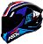 CAPACETE ASX DRAKEN COUGAR BRILHO PRETO/AZUL/VERMELHO 62/XL - Imagem 1