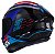 CAPACETE ASX DRAKEN COUGAR BRILHO PRETO/AZUL/VERMELHO 62/XL - Imagem 2