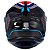 CAPACETE ASX DRAKEN COUGAR BRILHO PRETO/AZUL/VERMELHO 62/XL - Imagem 3