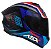 CAPACETE ASX DRAKEN COUGAR BRILHO PRETO/AZUL/VERMELHO 62/XL - Imagem 5
