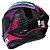 CAPACETE ASX DRAKEN COUGAR BRILHO PRETO/PINK/TIFFANY 58/M - Imagem 2