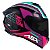CAPACETE ASX DRAKEN COUGAR BRILHO PRETO/PINK/TIFFANY 58/M - Imagem 5