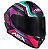 CAPACETE ASX DRAKEN COUGAR BRILHO PRETO/PINK/TIFFANY 58/M - Imagem 6
