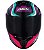 CAPACETE ASX DRAKEN COUGAR BRILHO PRETO/PINK/TIFFANY 58/M - Imagem 7