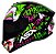 CAPACETE ASX DRAKEN JOKER BRILHO PRETO/VERDE/ROXO 58/M - Imagem 1