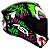 CAPACETE ASX DRAKEN JOKER BRILHO PRETO/VERDE/ROXO 58/M - Imagem 3