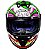 CAPACETE ASX DRAKEN JOKER BRILHO PRETO/VERDE/ROXO 58/M - Imagem 6