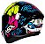 CAPACETE ASX DRAKEN QUEEN BRILHO PRETO/AMARELO/PINK 58/M - Imagem 2