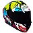 CAPACETE ASX DRAKEN QUEEN BRILHO PRETO/AMARELO/PINK 58/M - Imagem 5
