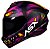 CAPACETE ASX DRAKEN RAPTOR FOSCO PRETO/ROXO 58/M - Imagem 1