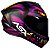 CAPACETE ASX DRAKEN RAPTOR FOSCO PRETO/ROXO 58/M - Imagem 5