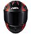 CAPACETE ASX DRAKEN VECTOR FOSCO PRETO/CINZA/VERMELHO 60/L - Imagem 7