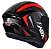 CAPACETE ASX DRAKEN VECTOR FOSCO PRETO/CINZA/VERMELHO 60/L - Imagem 4