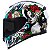 CAPACETE ASX EAGLE CATRINA BRILHO BRANCO/AZUL/VERMELHO 56/S - Imagem 5