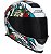 CAPACETE ASX EAGLE CATRINA BRILHO BRANCO/AZUL/VERMELHO 56/S - Imagem 2