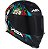 CAPACETE ASX EAGLE CATRINA FOSCO PRETO/AZUL/VERMELHO 58/M - Imagem 6