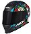CAPACETE ASX EAGLE CATRINA FOSCO PRETO/AZUL/VERMELHO 58/M - Imagem 8
