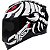 CAPACETE ASX EAGLE SCORPION BRILHO PRETO/BRANCO/VERMELHO 58/M - Imagem 1