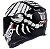 CAPACETE ASX EAGLE SCORPION BRILHO PRETO/BRANCO/VERMELHO 58/M - Imagem 2