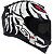 CAPACETE ASX EAGLE SCORPION BRILHO PRETO/BRANCO/VERMELHO 58/M - Imagem 5