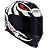 CAPACETE ASX EAGLE SCORPION BRILHO PRETO/BRANCO/VERMELHO 58/M - Imagem 6