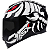 CAPACETE ASX EAGLE SCORPION BRILHO PRETO/BRANCO/VERMELHO 60/L - Imagem 1