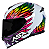 CAPACETE ASX EAGLE VIBES BRILHO BRANCO/COLOR 56/S - Imagem 1